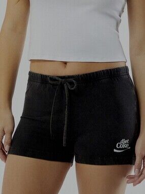 PACSUN - DIET COKE SHORTS (BLACK)